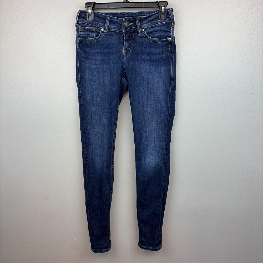 Silver Jeans Co Suki Super Skinny Jeans Womens 26x31‎ Dark Wash Stretch Denim